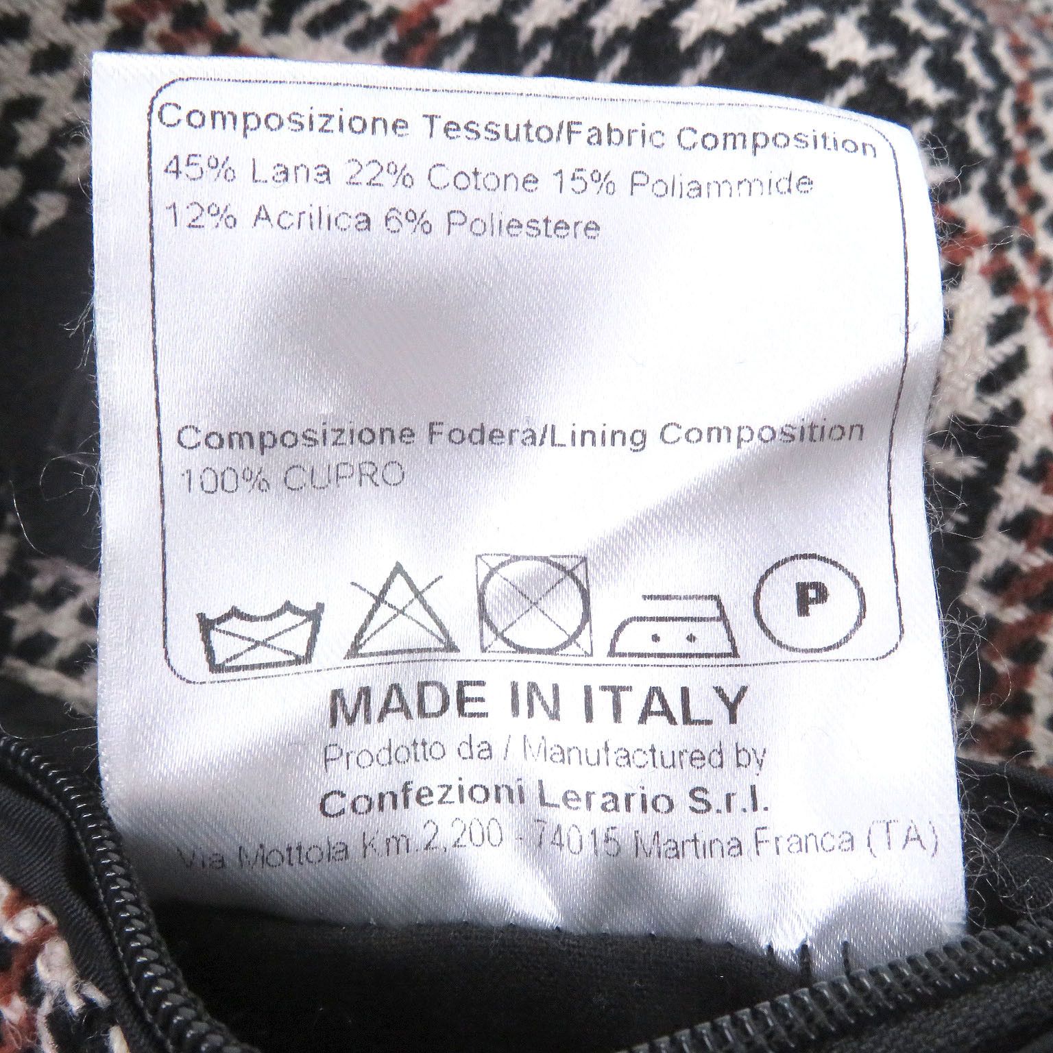 Other Other TAGLIATORE Glen Check Pattern Wool Coat Textile Outerwear DUTY FREE for USA Size ONE SIZE - 8 Thumbnail