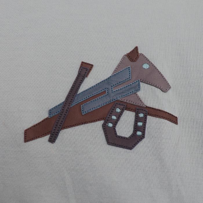 Hermes Hermes Hermès Puzzle Equestre Cotton Leather T-shirt S Leather T-Shirts DUTY FREE for USA Size ONE SIZE - 5 Thumbnail