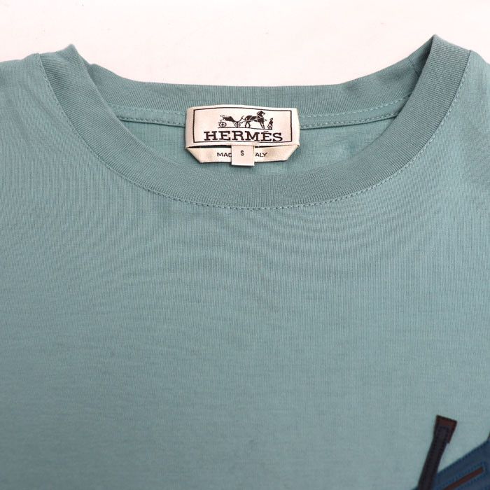 Hermes Hermes Hermès Puzzle Equestre Cotton Leather T-shirt S Leather T-Shirts DUTY FREE for USA Size ONE SIZE - 3 Thumbnail