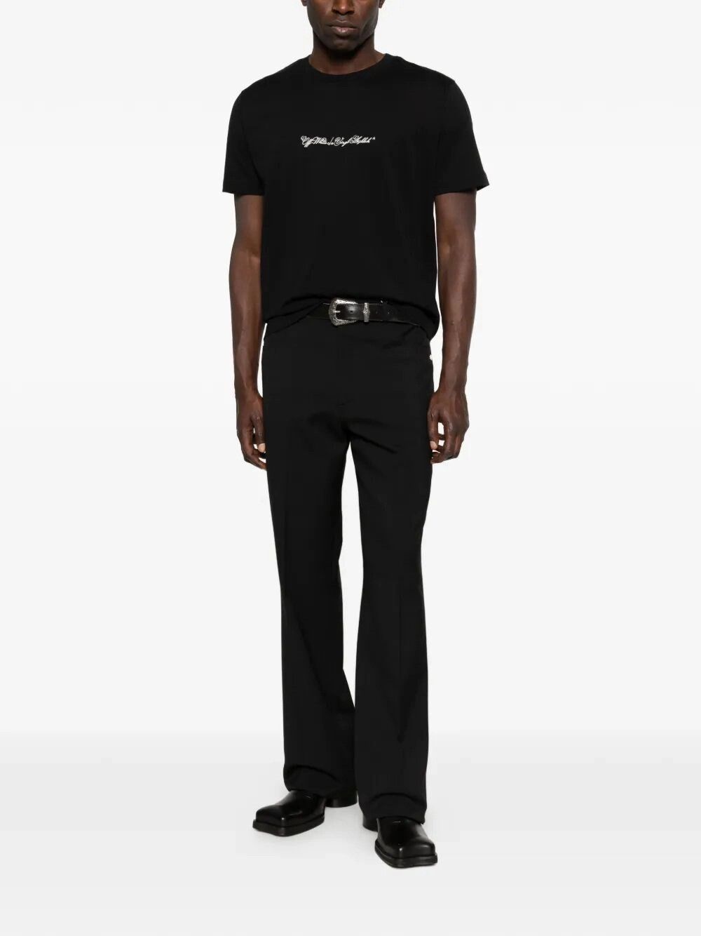 Off-White `Script Arrow` Short Sleeve Slim T-Shirt Size US L / EU 52-54 / 3 - 2 Thumbnail
