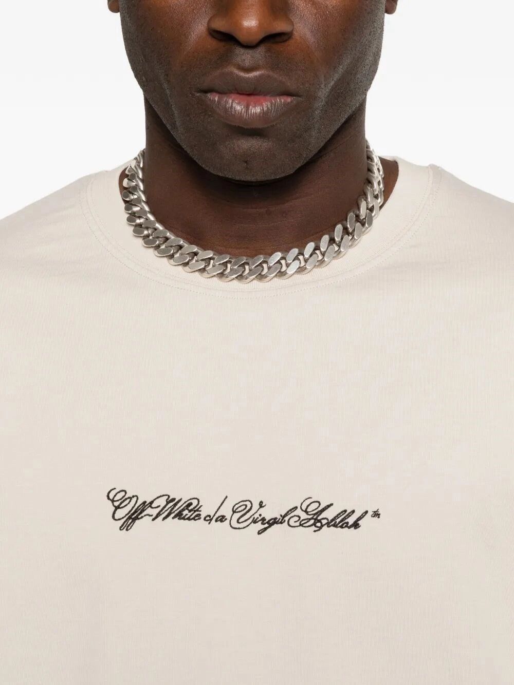 Off-White `Script Arrow` Short Sleeve Slim T-Shirt Size US L / EU 52-54 / 3 - 3 Thumbnail
