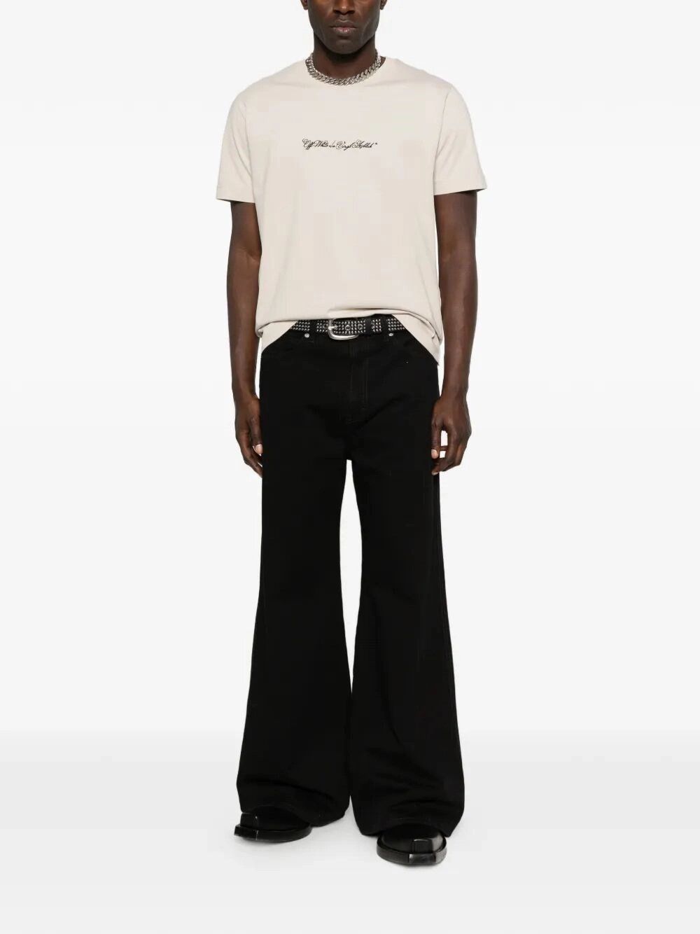 Off-White `Script Arrow` Short Sleeve Slim T-Shirt Size US XL / EU 56 / 4 - 2 Thumbnail