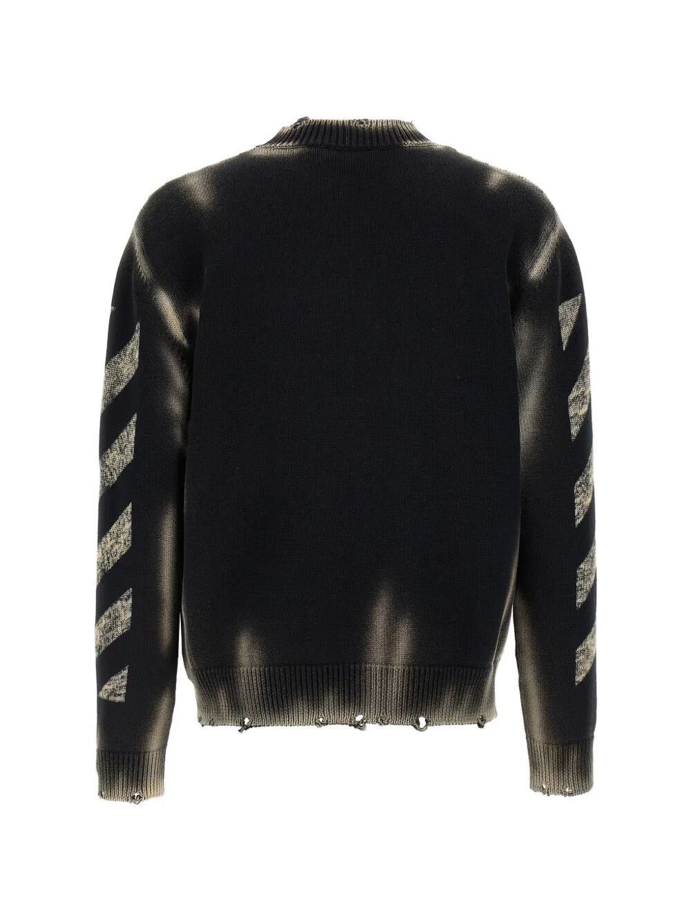 Off-White `Diag Corroison` Knit Crew-Neck Sweater Size US L / EU 52-54 / 3 - 2 Thumbnail