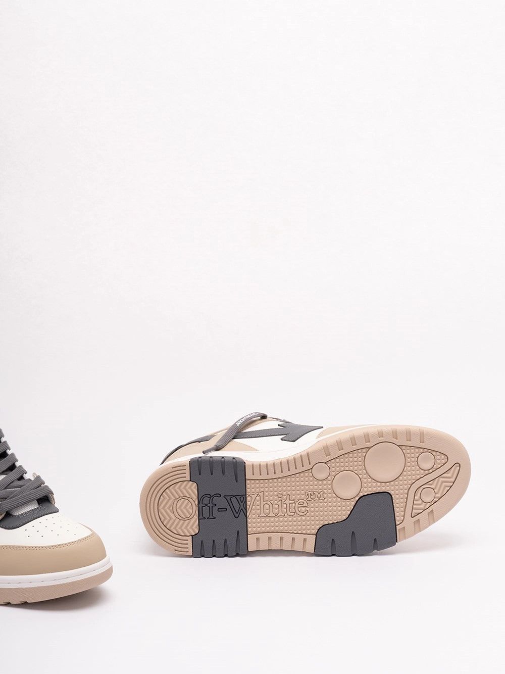 Off-White `Out Of Office Calf Leather` Sneakers Size US 9 / EU 42 - 4 Thumbnail