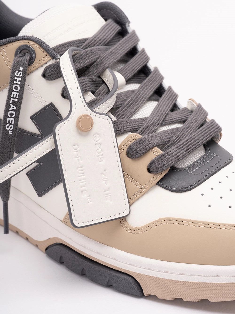 Off-White `Out Of Office Calf Leather` Sneakers Size US 11 / EU 44 - 5 Thumbnail