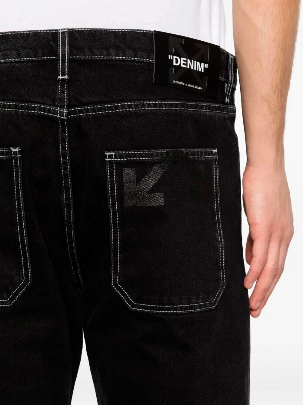 Off-White `Half Arrow` Slim Relax Jeans Size US 33 - 5 Thumbnail