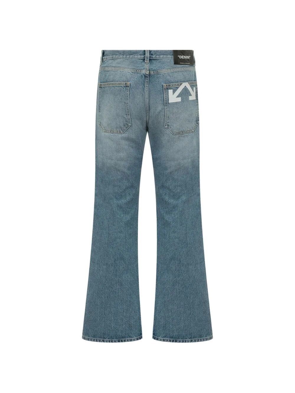 Off-White `Half Arrow` Slim Relax Jeans Size US 31 - 3 Thumbnail