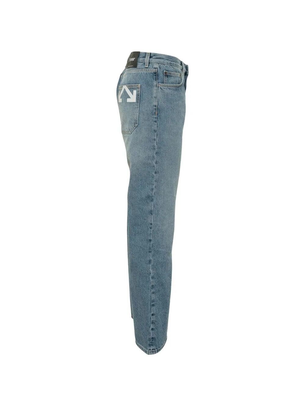 Off-White `Half Arrow` Slim Relax Jeans Size US 32 / EU 48 - 2 Thumbnail
