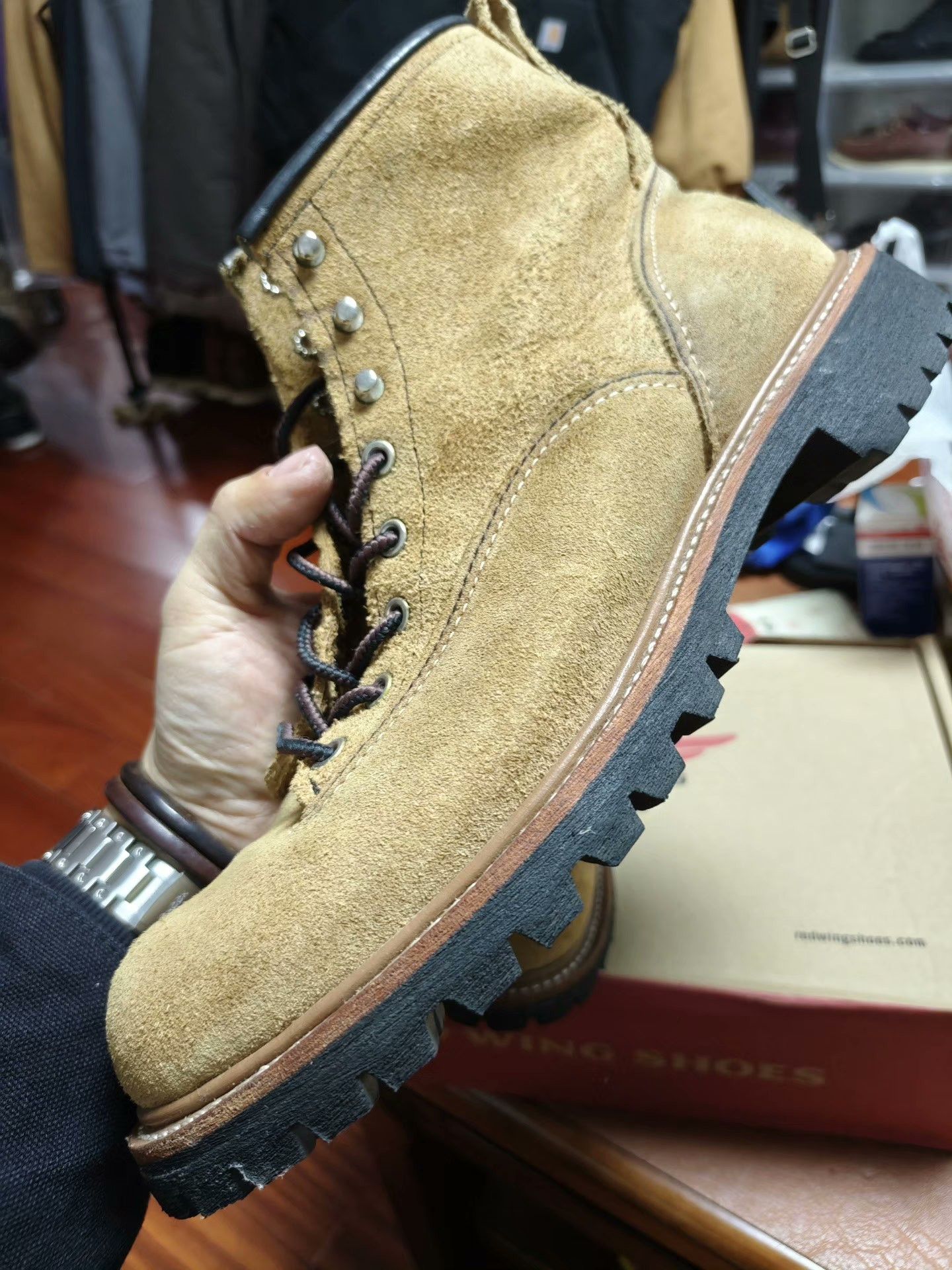 Red Wing Red Wing 2937 Suede Work Boot Size US 9.5 / EU 42-43 - 3 Thumbnail