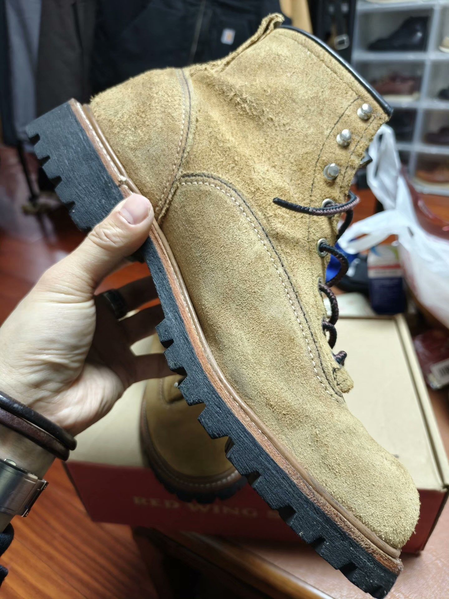 Red Wing Red Wing 2937 Suede Work Boot Size US 9.5 / EU 42-43 - 4 Thumbnail