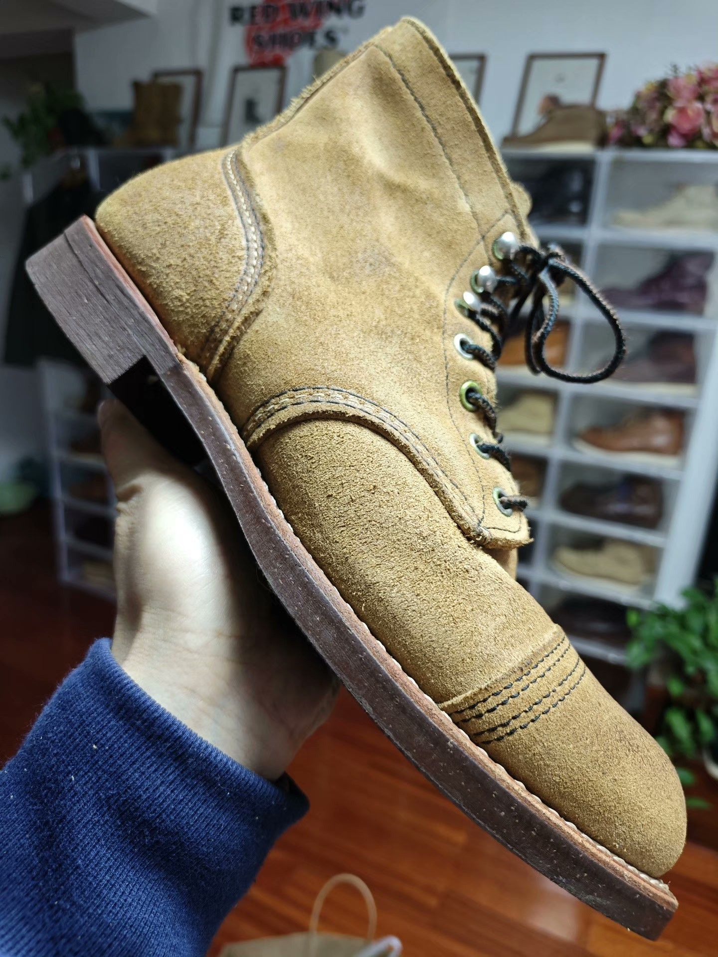 Red Wing Red Wing 8113 Caramel Suede Boot Size US 8.5 / EU 41-42 - 5 Thumbnail