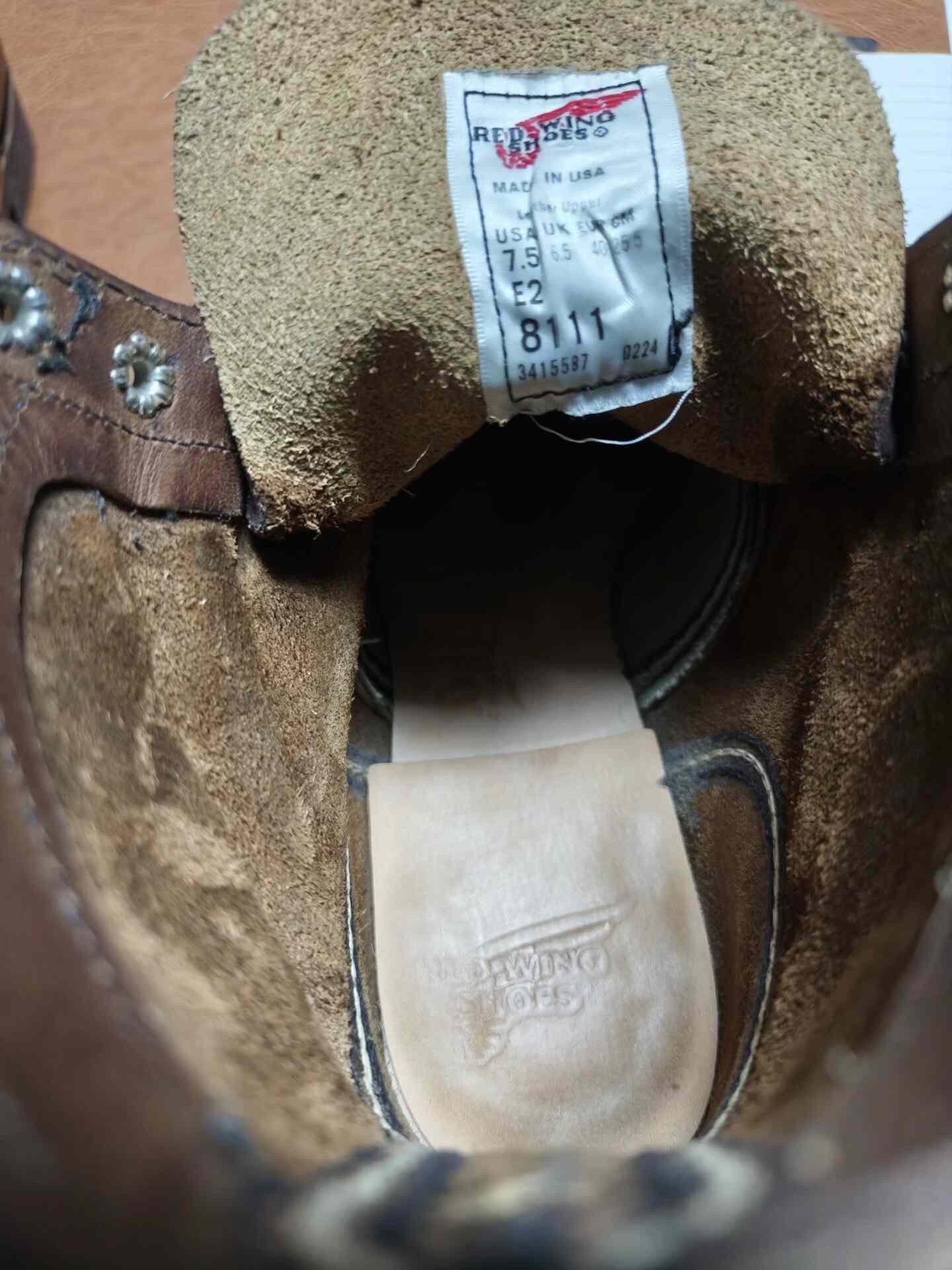 Red Wing Red Wing 8111 Brown Work Boot Size US 7.5 / EU 40-41 - 9 Thumbnail