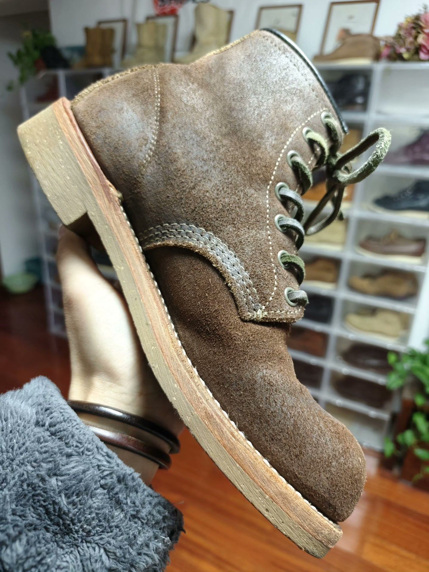 Red Wing Red Wing 4618 Collaboration Suede Work Boots Size US 7 / EU 40 - 5 Thumbnail