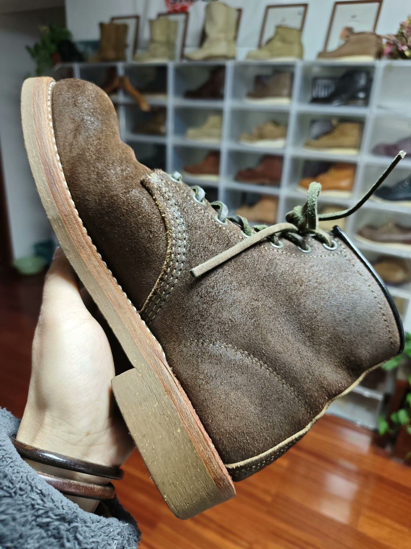 Red Wing Red Wing 4618 Collaboration Suede Work Boots Size US 7 / EU 40 - 4 Thumbnail