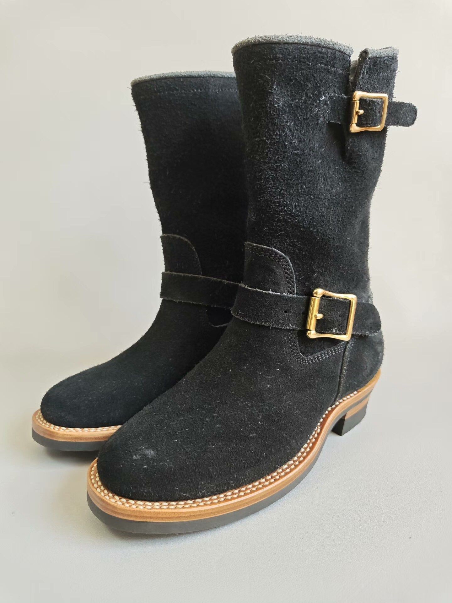 Left Hand Master Zuo Handmade Black Engineer Boots Size US 7 / EU 40 - 3 Thumbnail