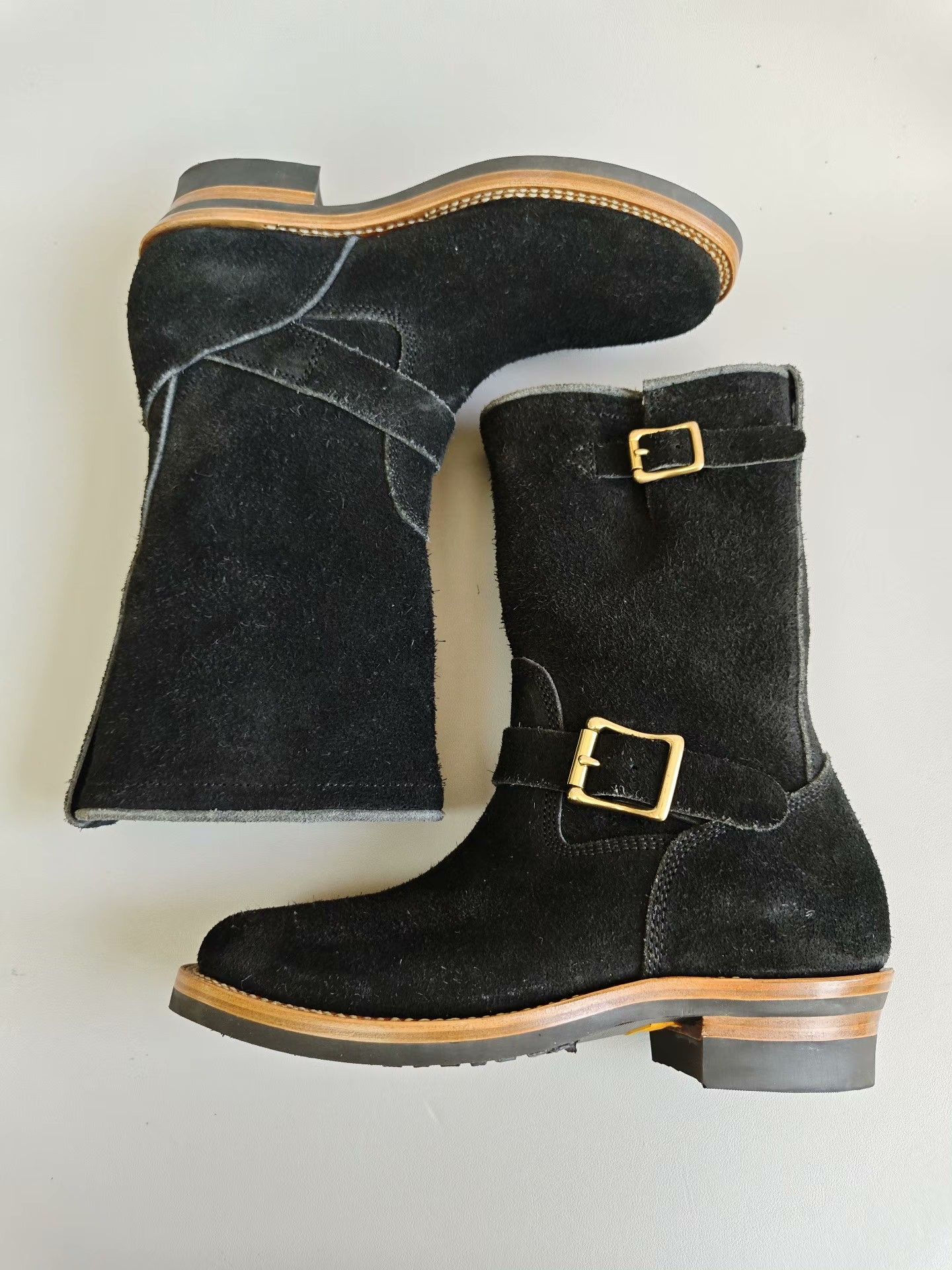 Left Hand Master Zuo Handmade Black Engineer Boots Size US 7 / EU 40 - 5 Thumbnail