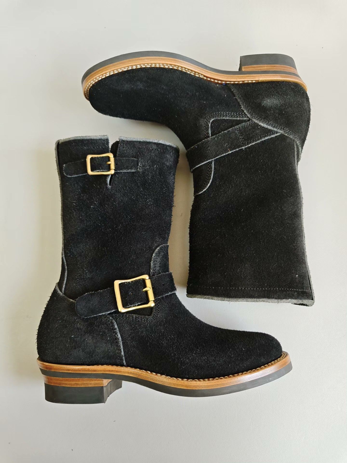 Left Hand Master Zuo Handmade Black Engineer Boots Size US 7 / EU 40 - 4 Thumbnail