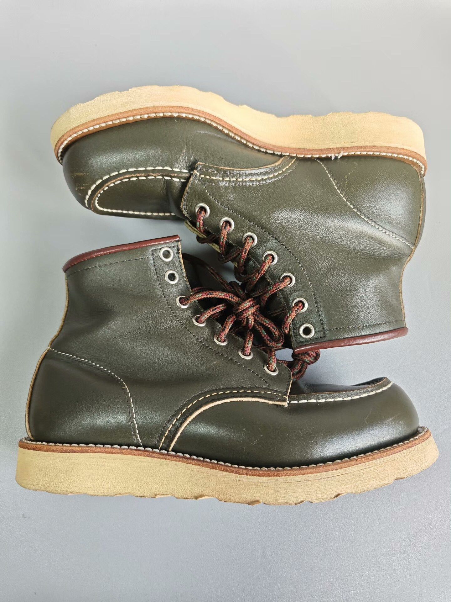 Red Wing Red Wing 8180 Green Work Boot Size US 5 / EU 37 - 2 Thumbnail