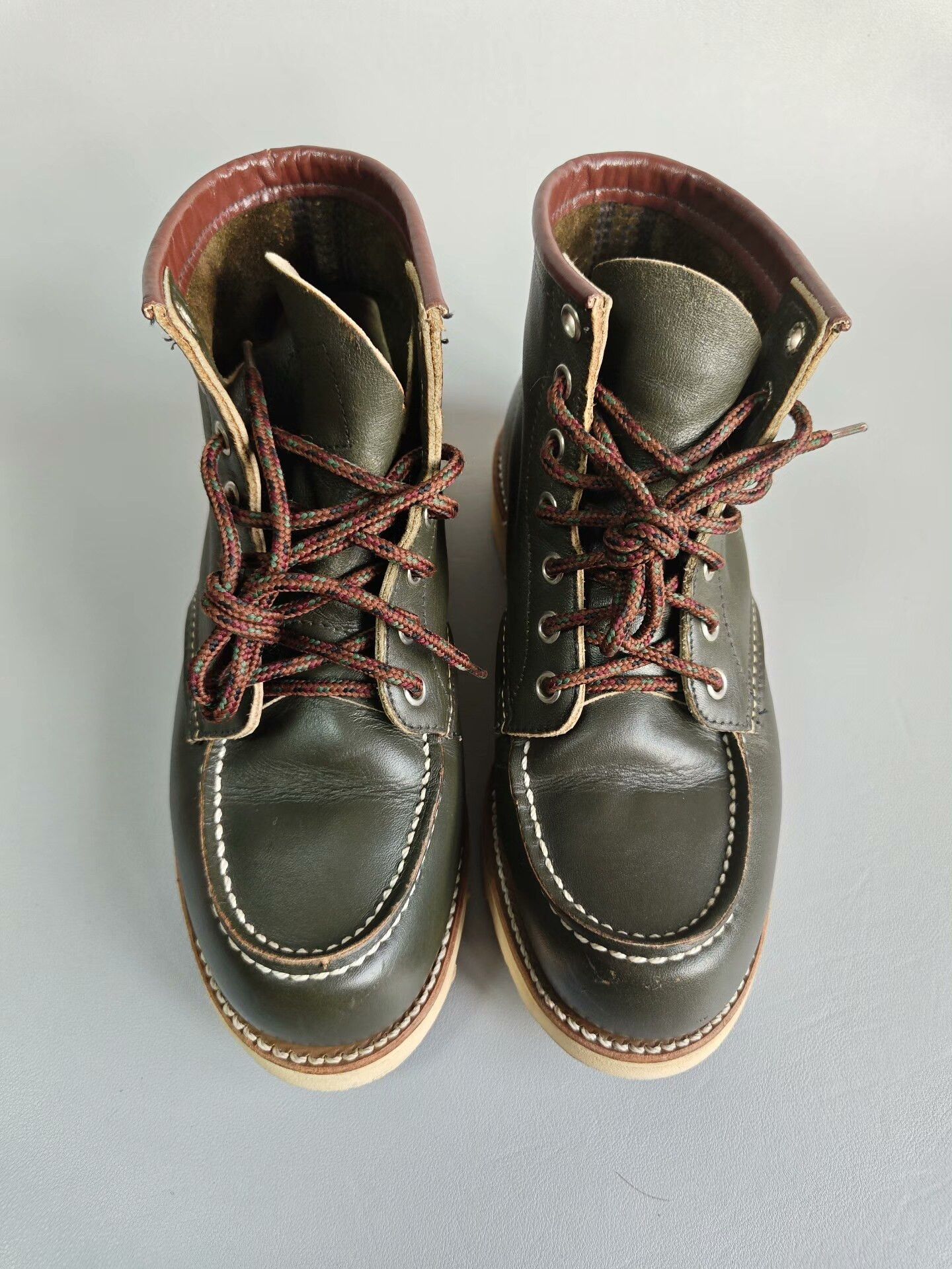 Red Wing Red Wing 8180 Green Work Boot Size US 5 / EU 37 - 3 Thumbnail