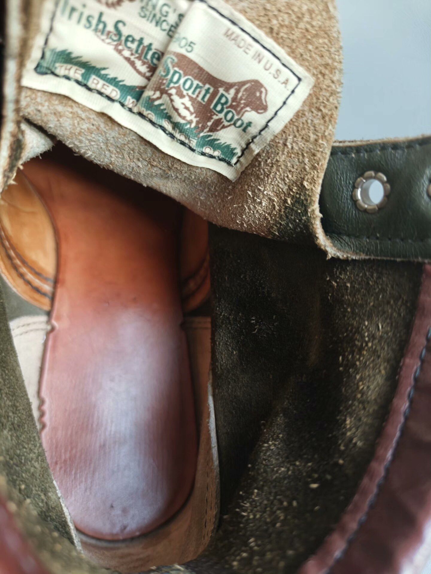 Red Wing Red Wing 8180 Green Work Boot Size US 5 / EU 37 - 8 Thumbnail