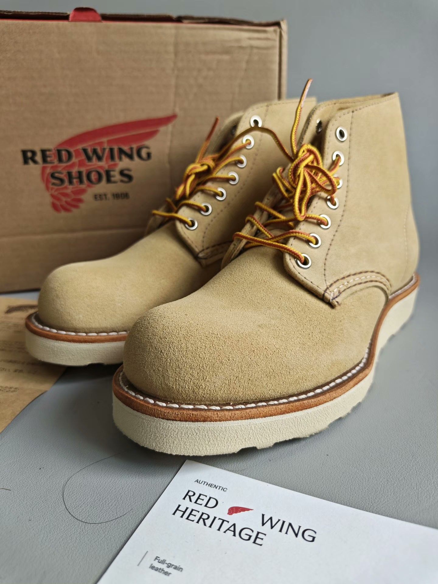 Red Wing Red Wing 8167 Suede Work Boots Size US 6 / EU 39 - 3 Thumbnail