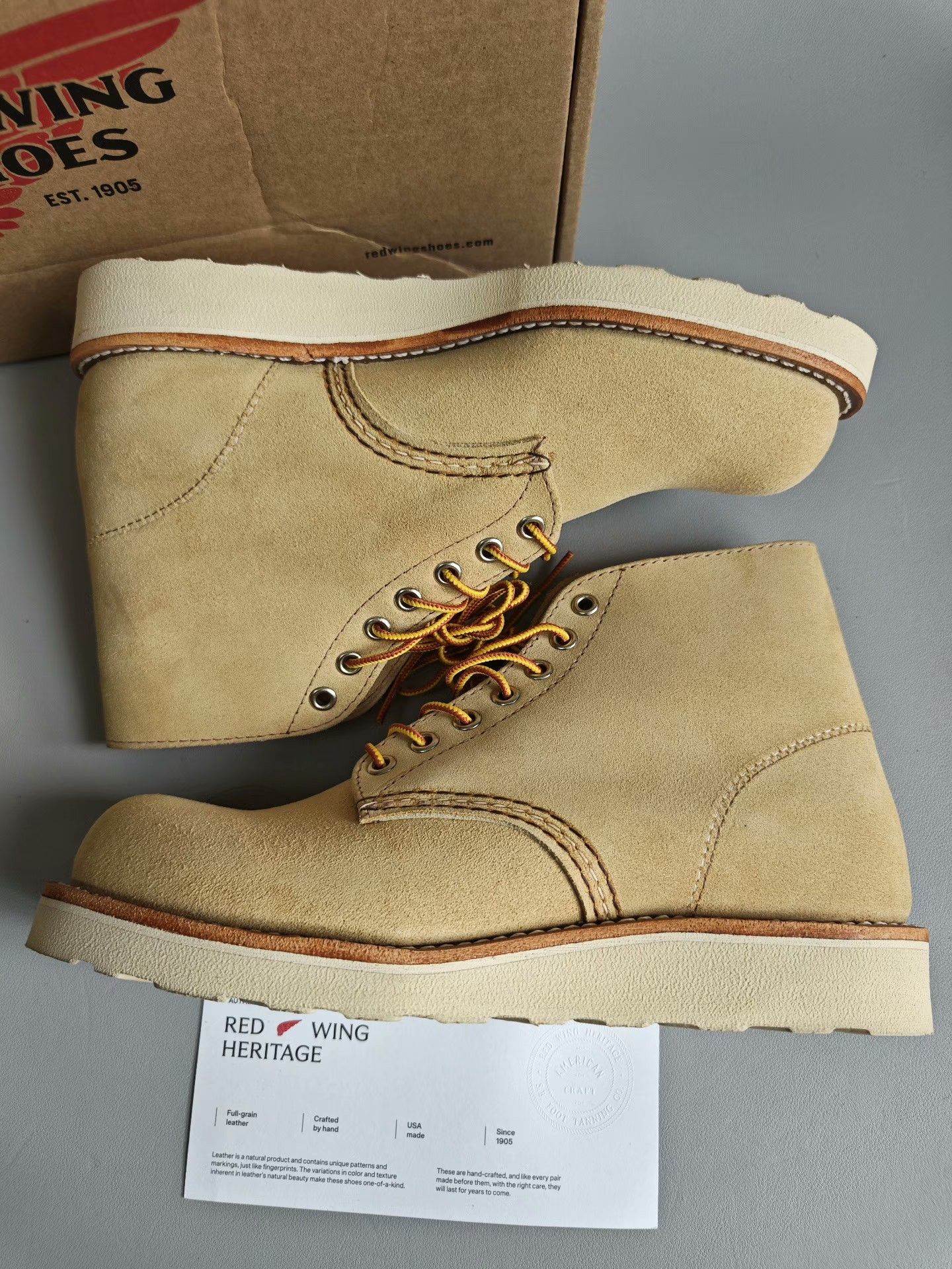 Red Wing Red Wing 8167 Suede Work Boots Size US 6 / EU 39 - 5 Thumbnail