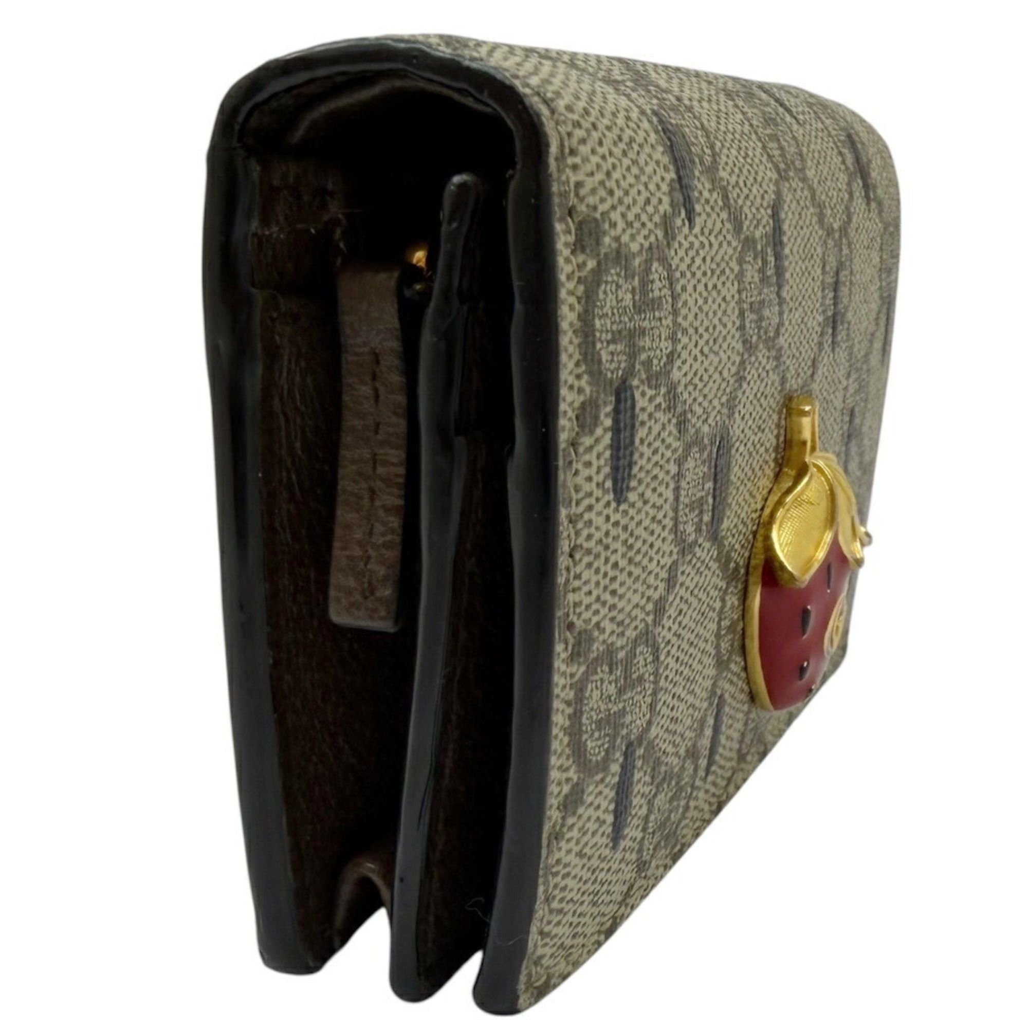Gucci GUCCI GG Stream Compact Wallet, Strawberry Beige, 726247, for Men and Women Size ONE SIZE - 4 Thumbnail