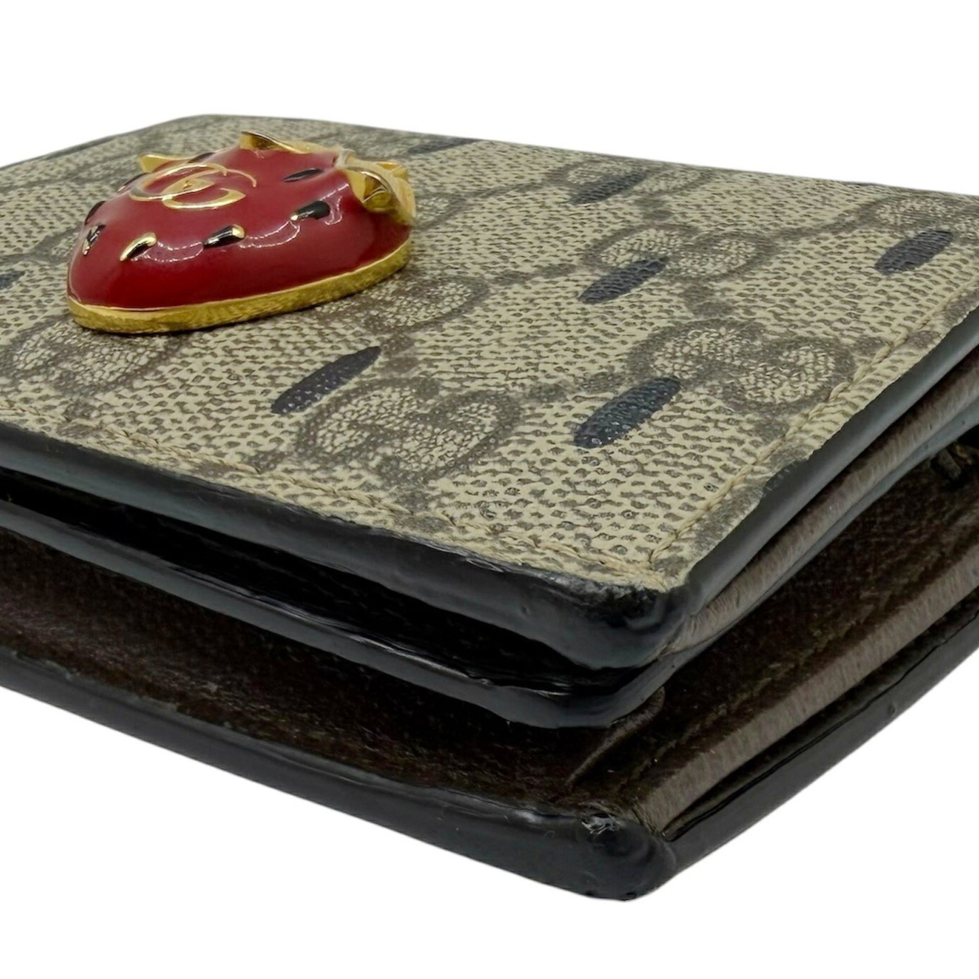 Gucci GUCCI GG Stream Compact Wallet, Strawberry Beige, 726247, for Men and Women Size ONE SIZE - 7 Thumbnail