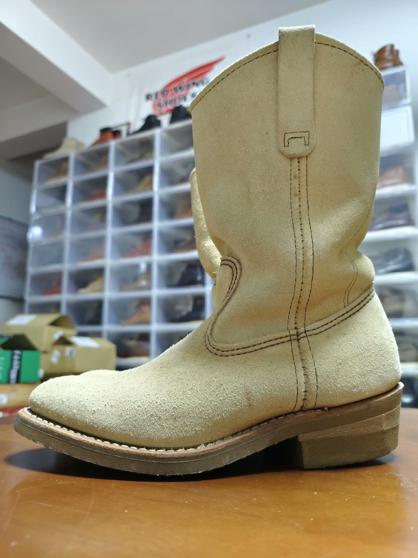 Red Wing Red Wing 8156 Western Suede Engineer Boots Size US 6 / EU 39 - 4 Thumbnail