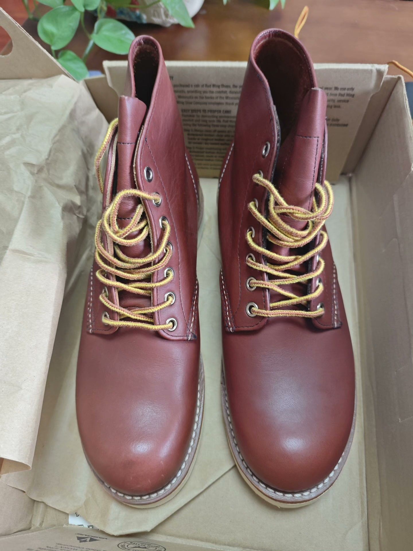 Red Wing Redwing 9105 Classic Work Boots Size US 8 / EU 41 - 3 Thumbnail