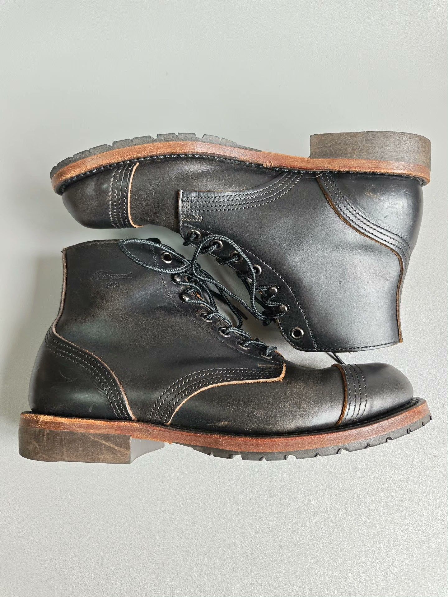 Thorogood Thorogood 7D Black Leather Boots USA Size US 7 / EU 40 - 4 Thumbnail