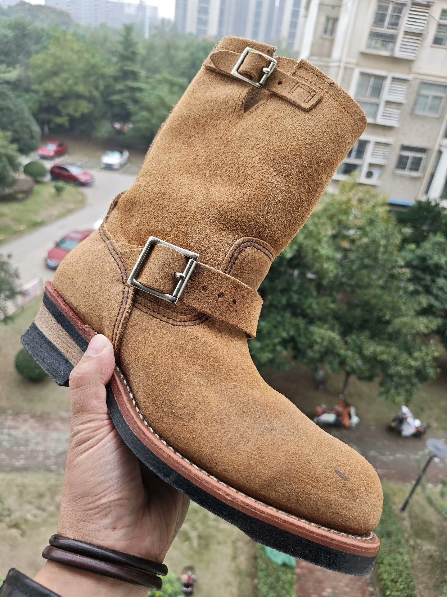 Red Wing Red Wing 8178 Suede Engineer Work Boot Size US 7.5 / EU 40-41 - 4 Thumbnail