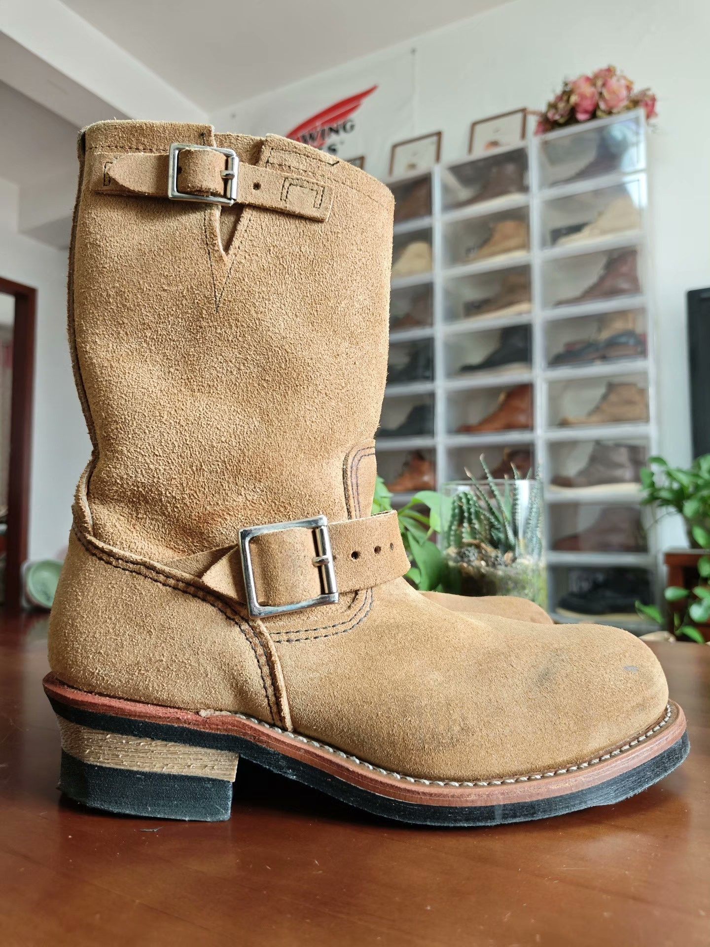 Red Wing Red Wing 8178 Suede Engineer Boots Size US 7.5 / EU 40-41 - 5 Thumbnail