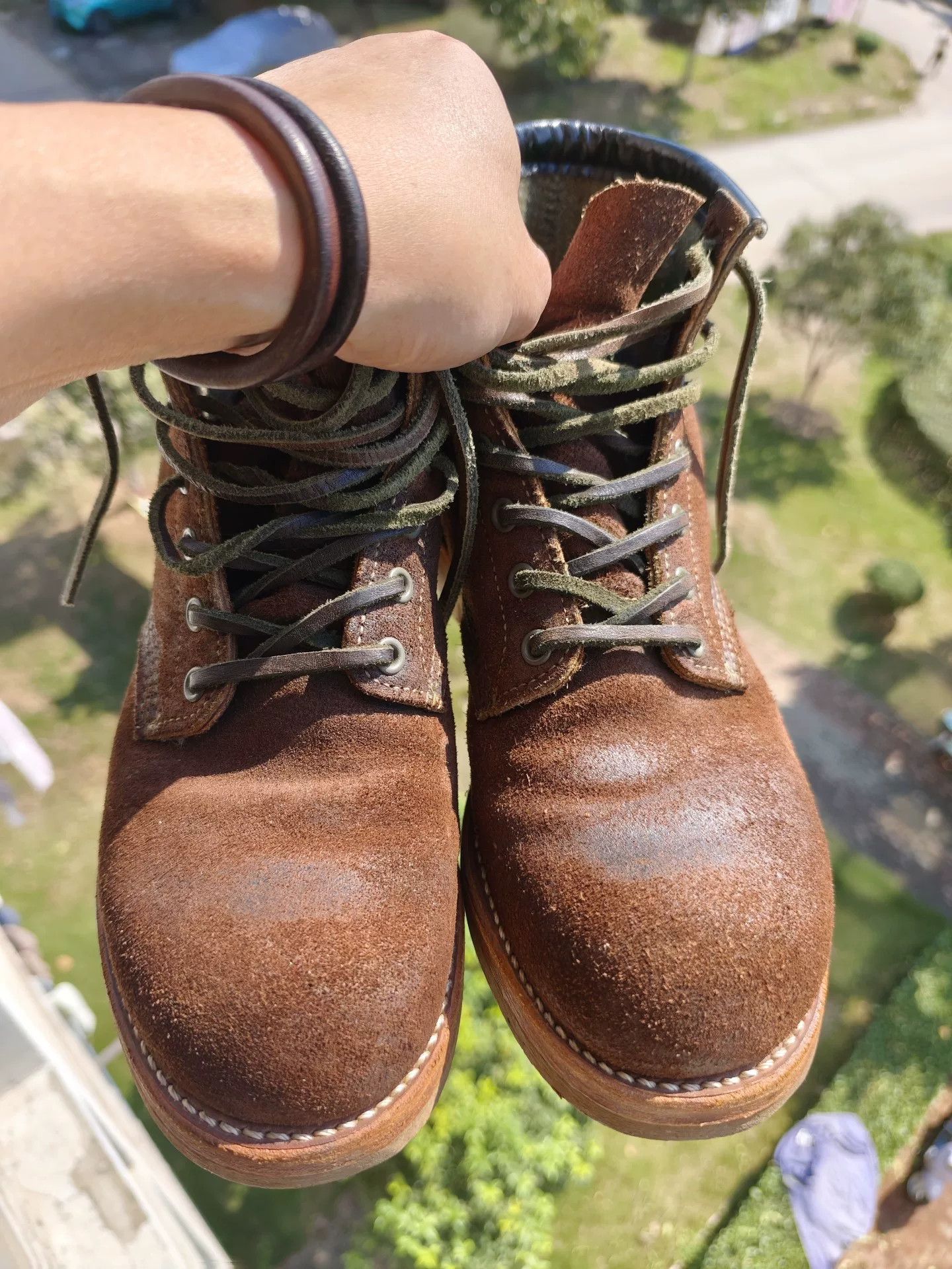 Red Wing Redwing 4618 7D Collaboration Suede Work Boots Size US 7 / EU 40 - 3 Thumbnail