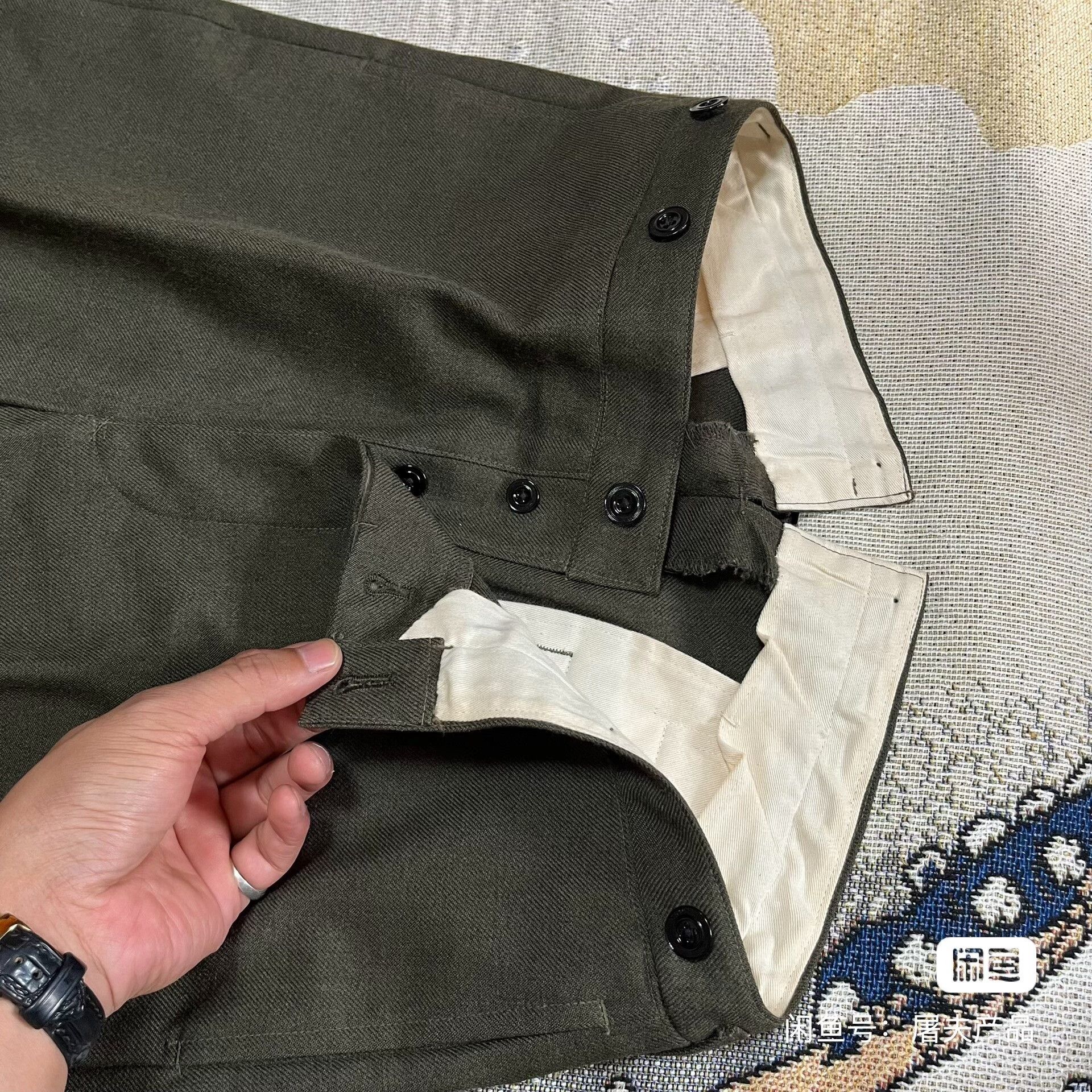 At Last & Co at last&co Wool Military Pants Size US 32 / EU 48 - 7 Thumbnail