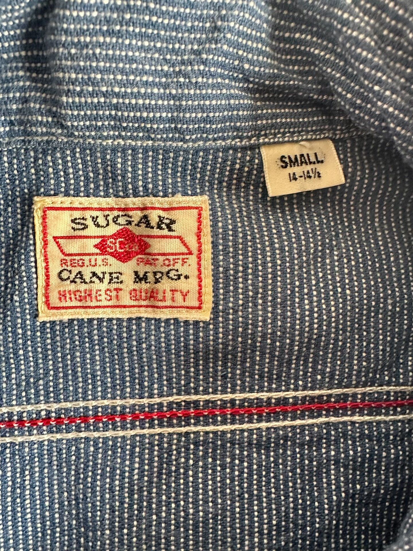 Sugar Cane Sugar Cane MFG. Pepper Salt Work Shirt Size US S / EU 44-46 / 1 - 5 Thumbnail