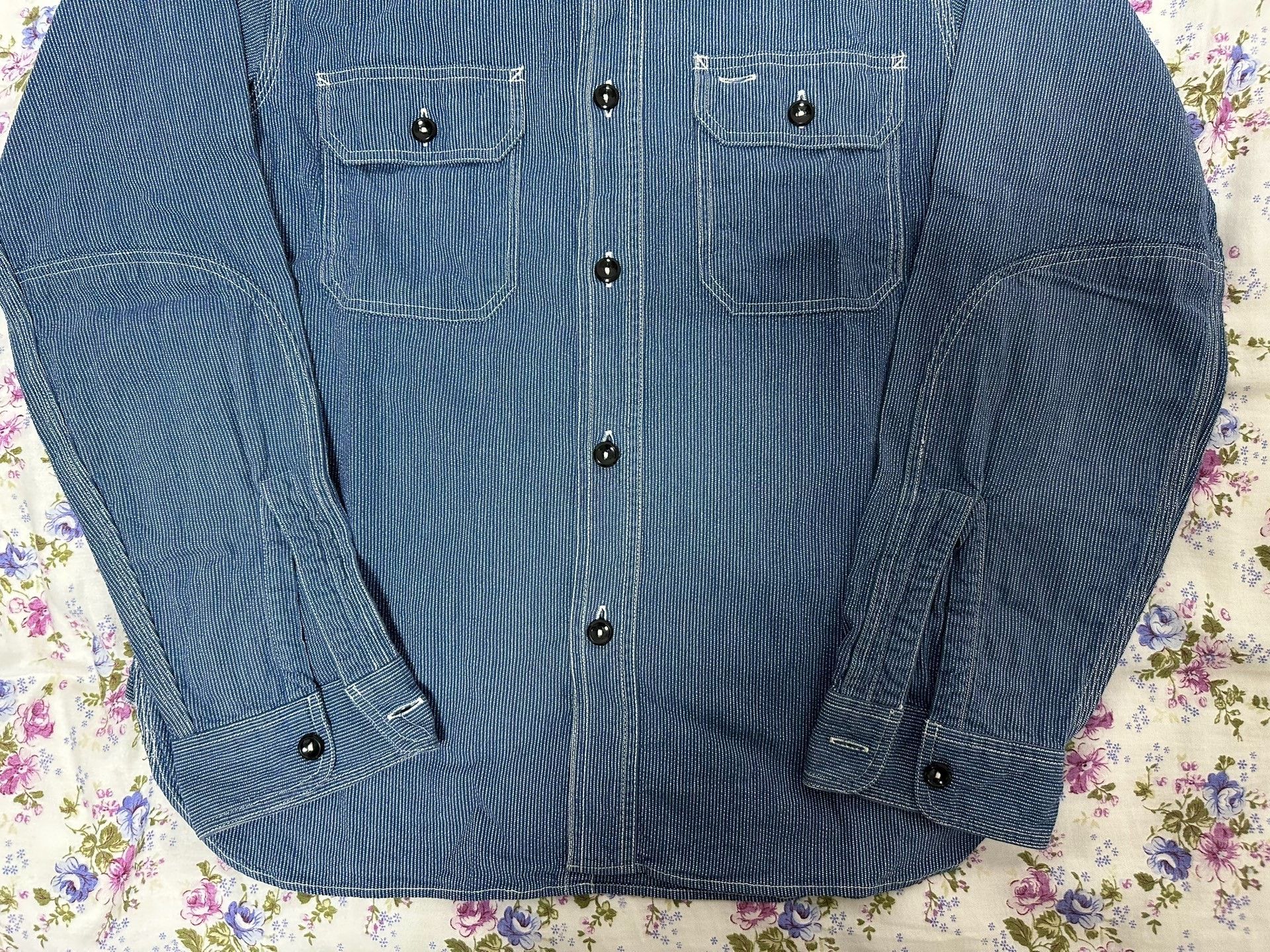 Sugar Cane Sugar Cane MFG. Pepper Salt Work Shirt Size US S / EU 44-46 / 1 - 4 Thumbnail