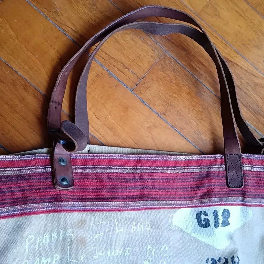 Ralph Lauren RALPH LAUREN Canvas Graffiti Letter Tote Size ONE SIZE - 8 Thumbnail