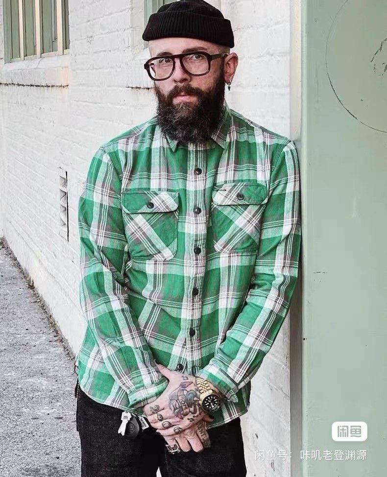 RRL Ralph Lauren RRL Vintage Plaid Work Shirt Size US S / EU 44-46 / 1 - 4 Thumbnail