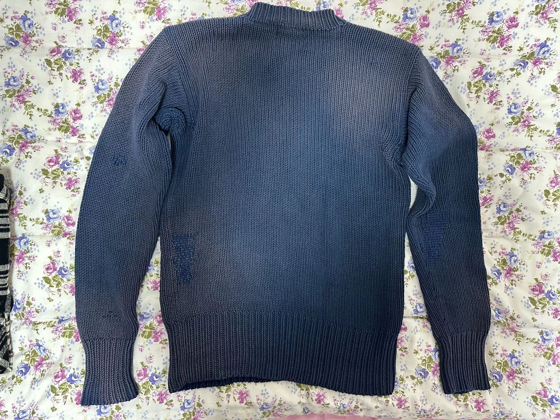 RRL Ralph Lauren RRL Distressed Moto Sweater Size US XS / EU 42 / 0 - 8 Thumbnail
