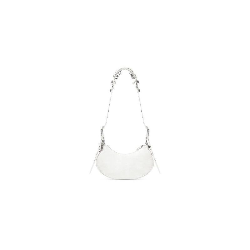 Balenciaga le cagole piercing shoulder bag xs in white Size US XS / EU 42 / 0 - 3 Thumbnail