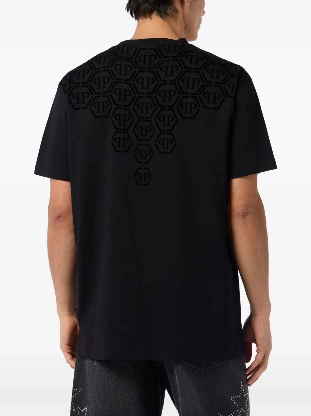Philipp Plein Round-Neck T-Shirt Degrade Monogram Size US L / EU 52-54 / 3 - 2 Thumbnail