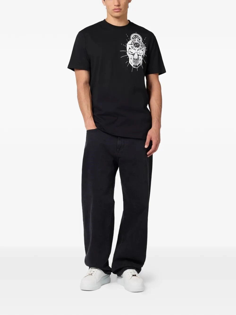 Philipp Plein Round-Neck T-Shirt Skull Tattoo Size US L / EU 52-54 / 3 - 2 Thumbnail