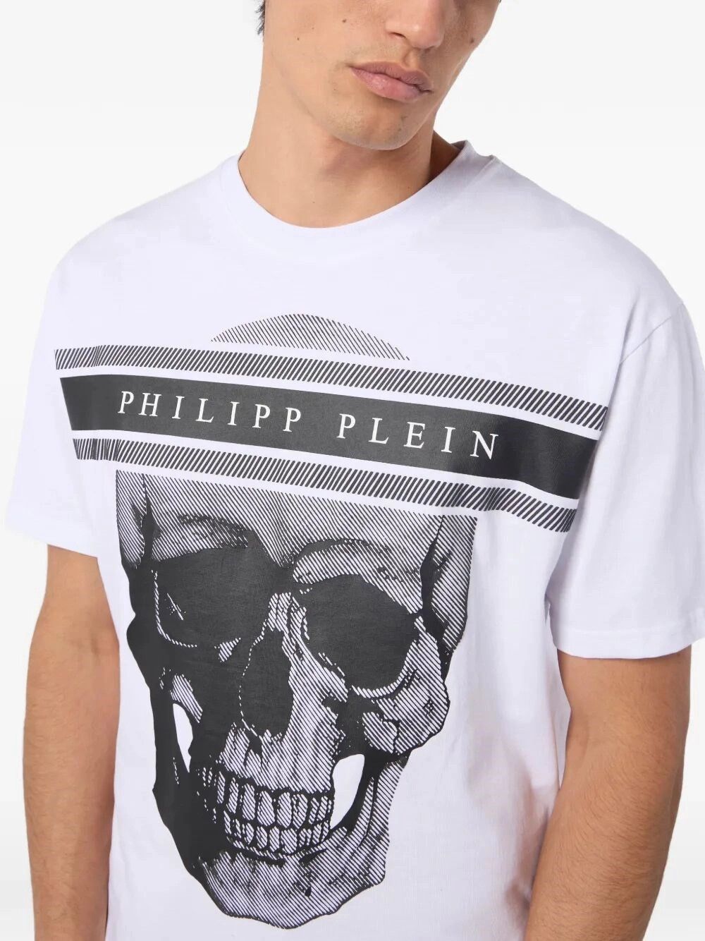 Philipp Plein Round Neck T-Shirt Skull Logo Line Size US L / EU 52-54 / 3 - 3 Thumbnail