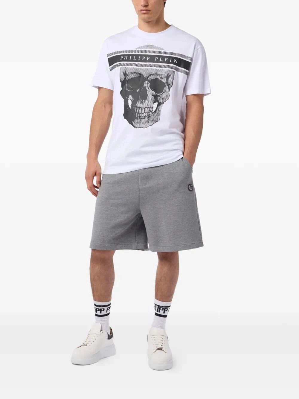 Philipp Plein Round Neck T-Shirt Skull Logo Line Size US M / EU 48-50 / 2 - 2 Thumbnail