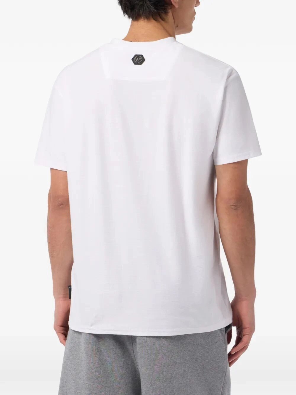Philipp Plein Round Neck T-Shirt Jacquard Hexagon Line Size US M / EU 48-50 / 2 - 4 Thumbnail