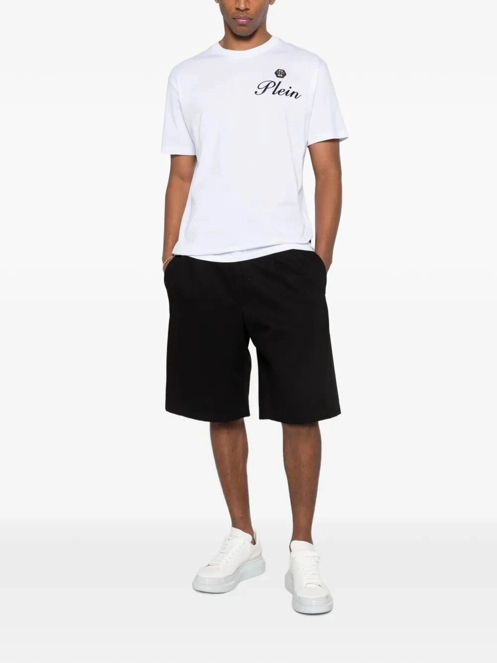 Philipp Plein Round-Neck T-Shirt Embossed Signature Size US S / EU 44-46 / 1 - 2 Thumbnail
