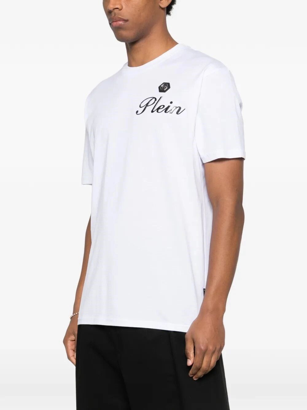 Philipp Plein Round-Neck T-Shirt Embossed Signature Size US S / EU 44-46 / 1 - 5 Thumbnail