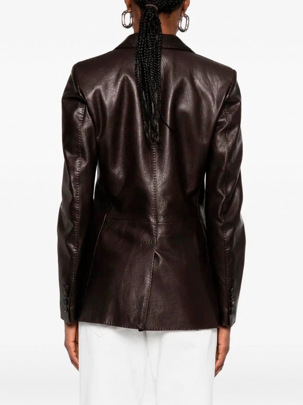 Tagliatore Leather Jacket Size L / US 10 / IT 46 - 4 Thumbnail