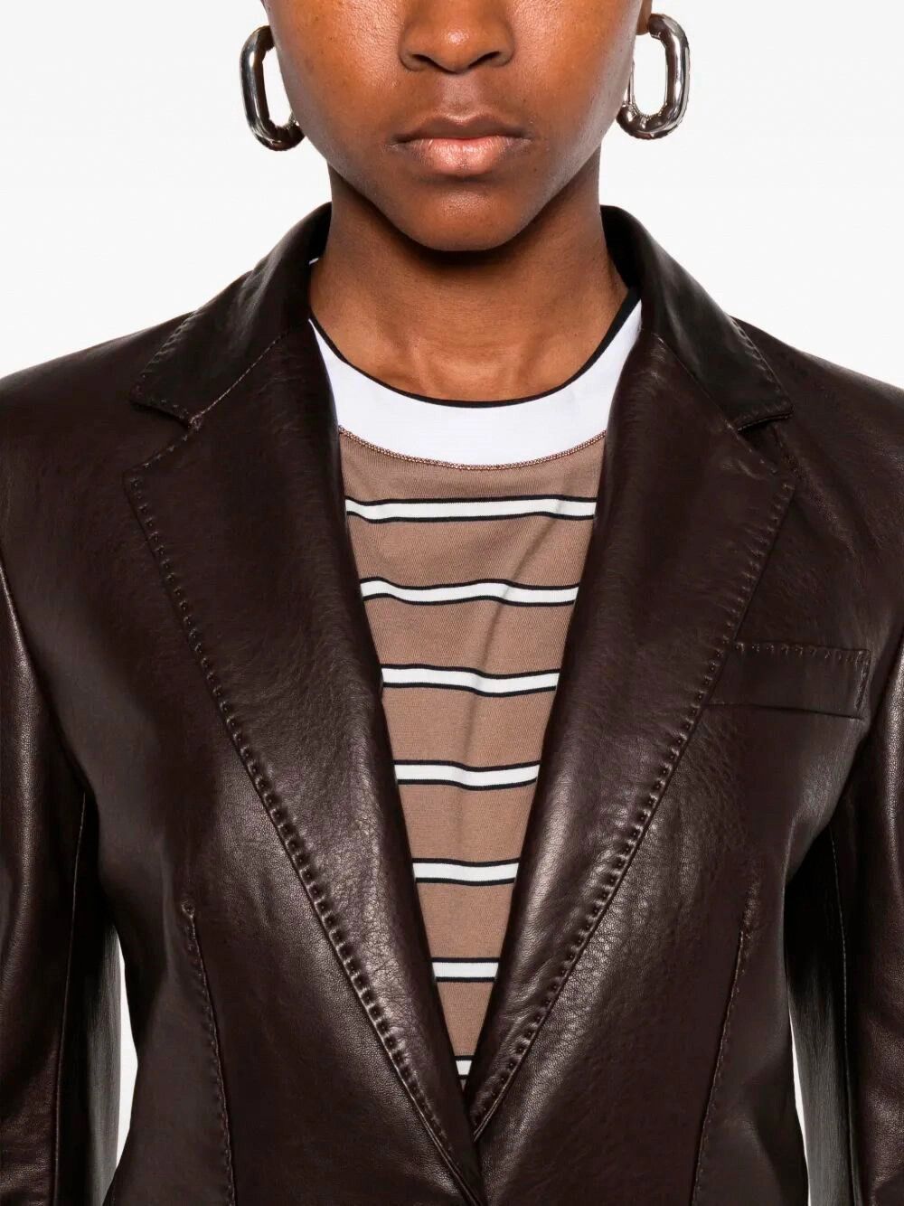Tagliatore Leather Jacket Size L / US 10 / IT 46 - 5 Thumbnail